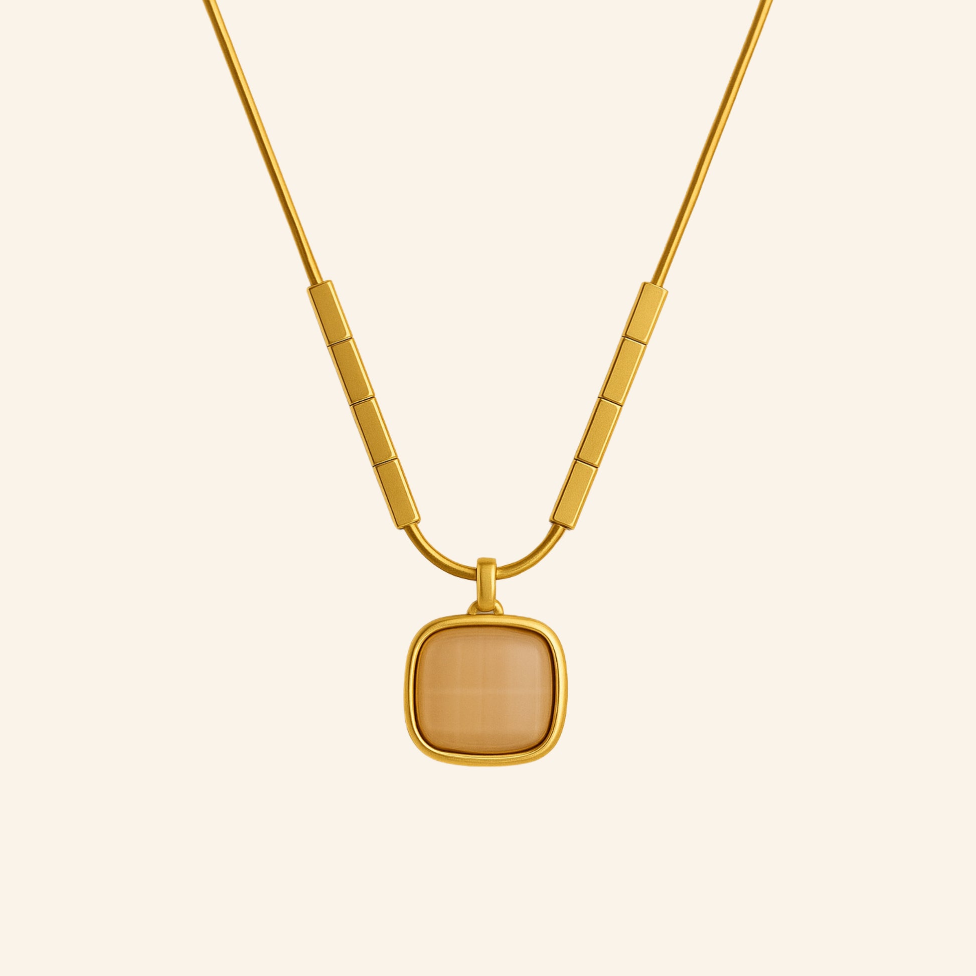 Opal Bar Necklace